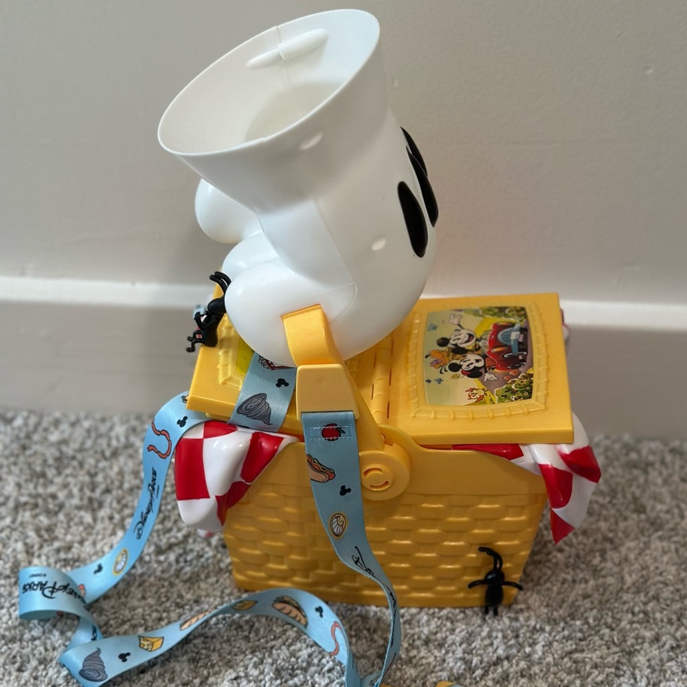 Disney Parks Picnic Basket Popcorn Bucket